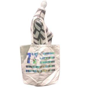 American Eagle Outfitters Ivory Canvas Tote Bag